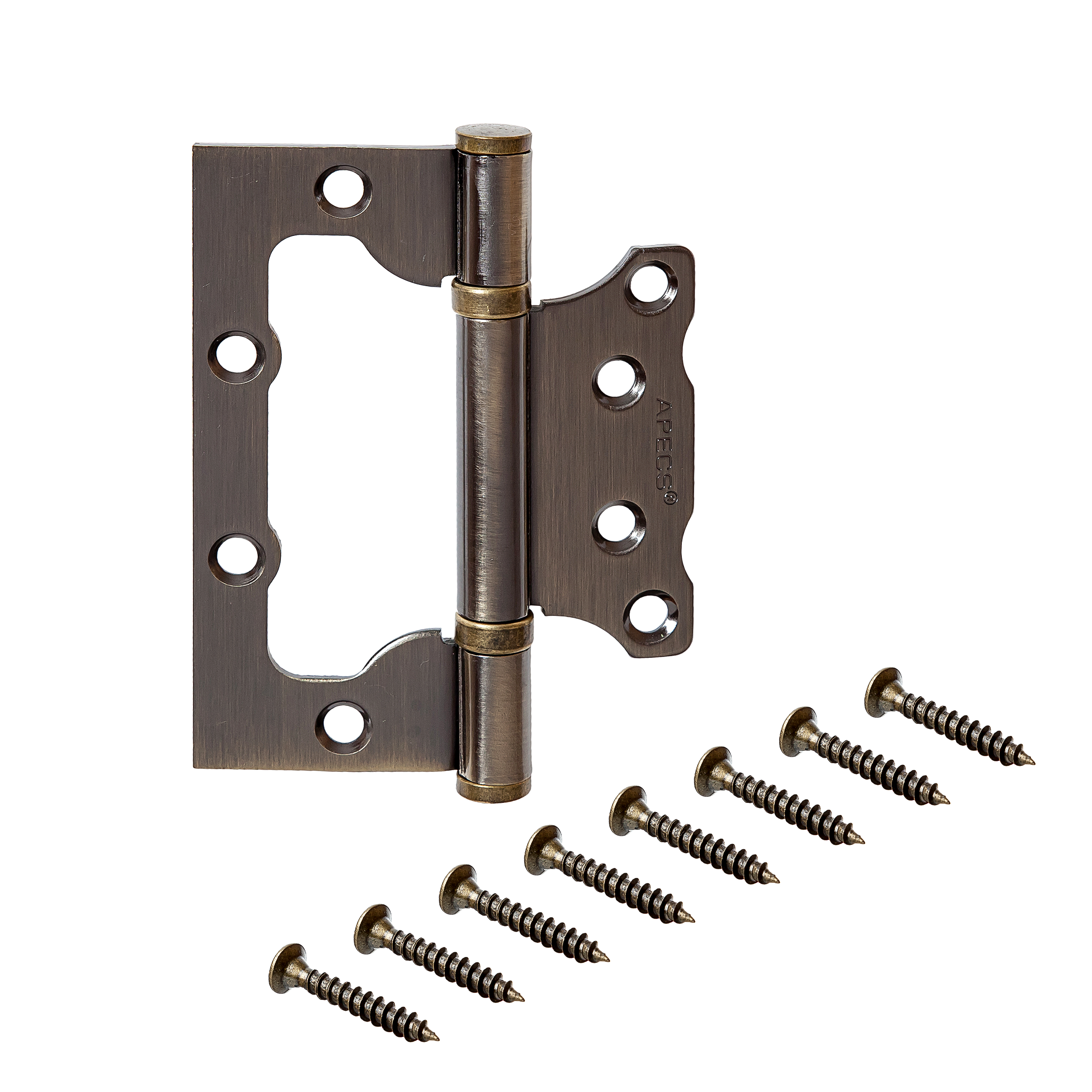 Петля накладная Apecs 100*75*2,5-B2-Steel-AB-Blister