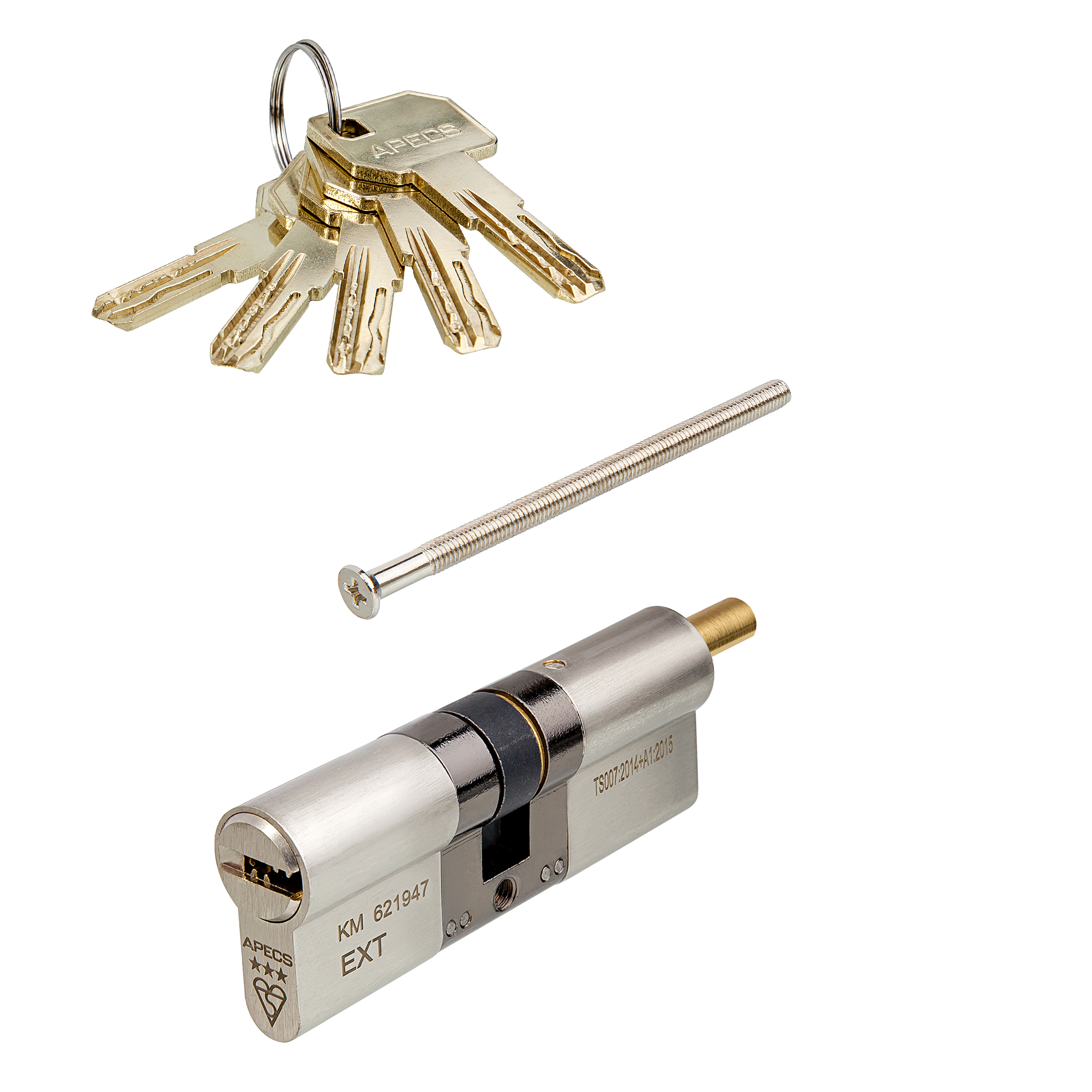Цилиндровый механизм Apecs MP-80-S/15-NI