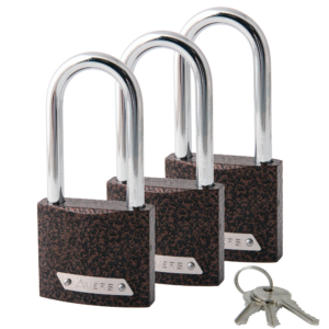 Замки навесные Avers PD-01-50-L-Blister (3Locks+3Keys)