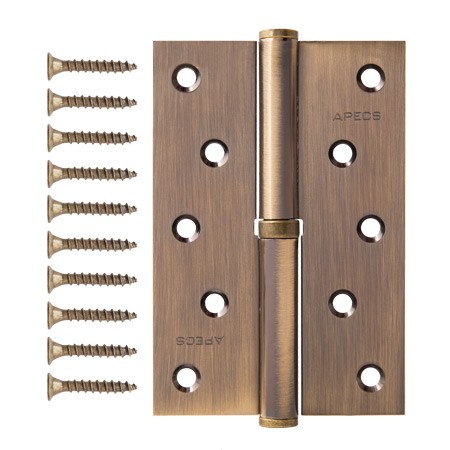 Петля врезная Apecs 120*80-B-Steel-AB-R